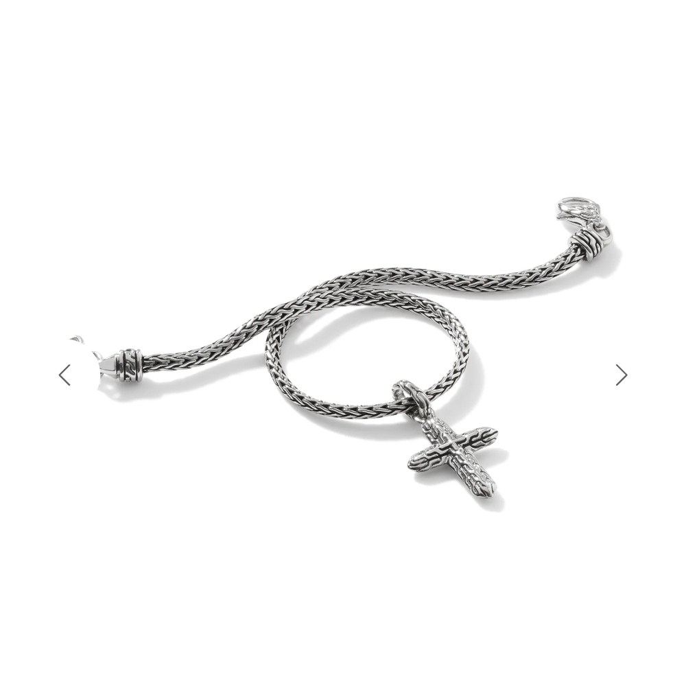 John Hardy Sterling Silver Cross Pendant Bracelet NWT SIZE SMALL. Final Sale - Picture 5 of 9